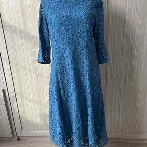 Turquoise Lace Dress